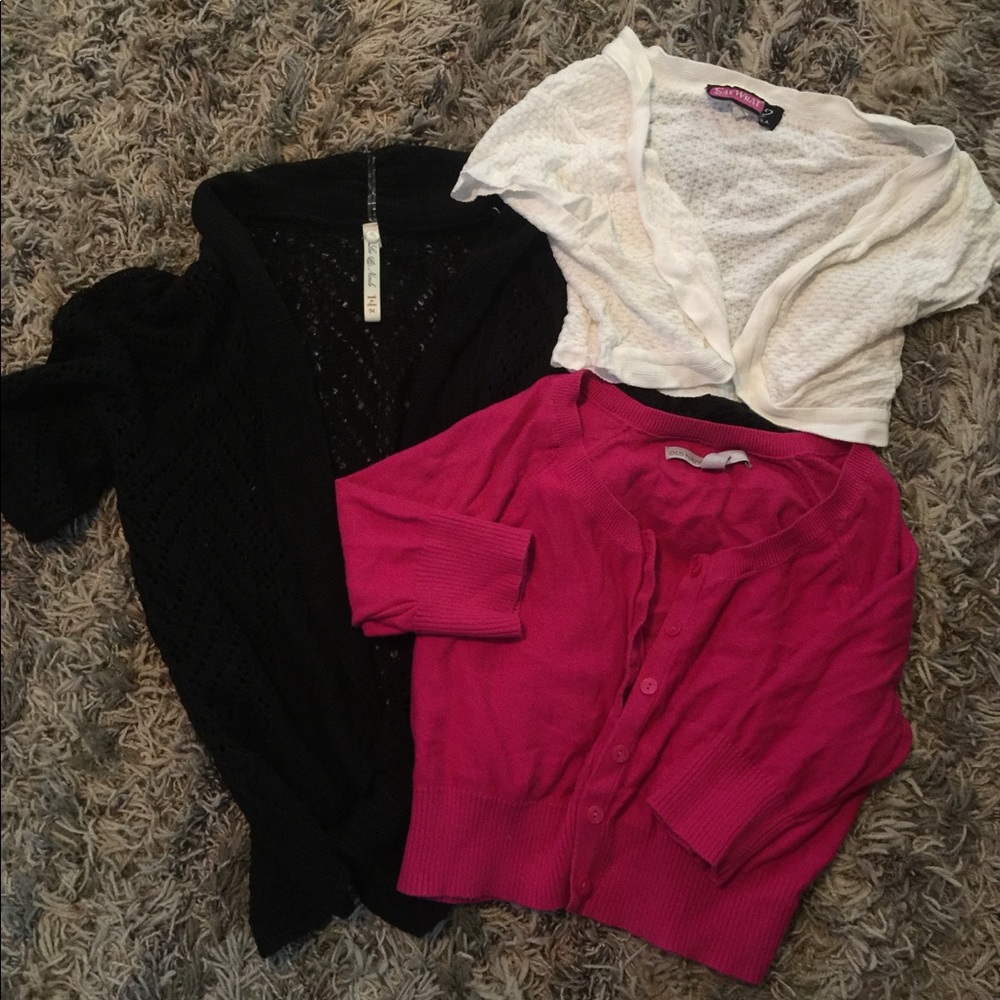 Bolero style shrugs